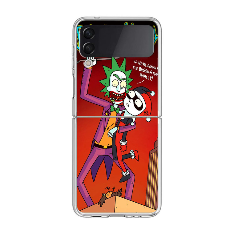 Rick And Morty Joker and Harley Samsung Galaxy Z Flip3 Case