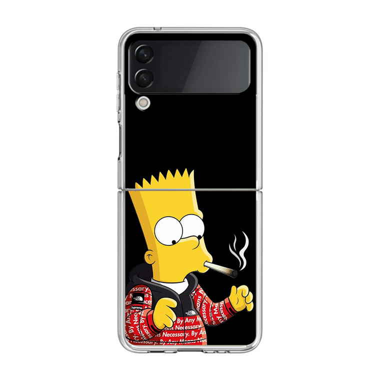 Bart Smoking Supreme Samsung Galaxy Z Flip3 Case