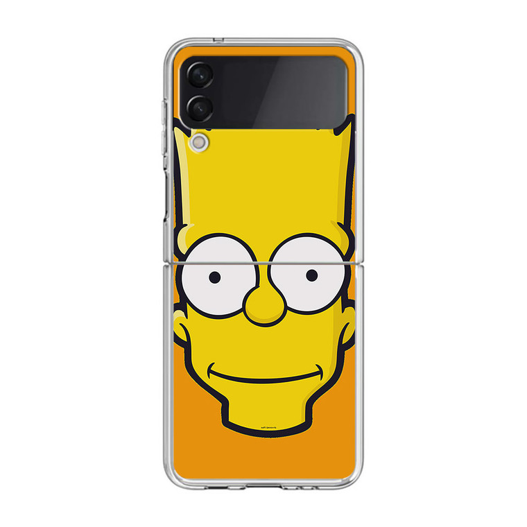 Bart Simpson Yellow Face Samsung Galaxy Z Flip3 Case