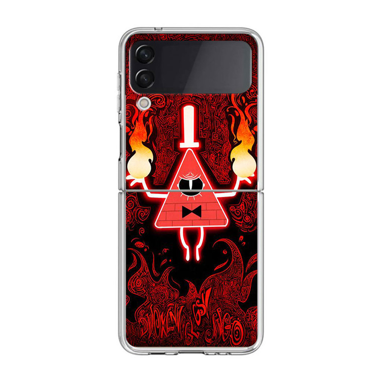 Gravity Falls Bill Cipher Angry Samsung Galaxy Z Flip3 Case