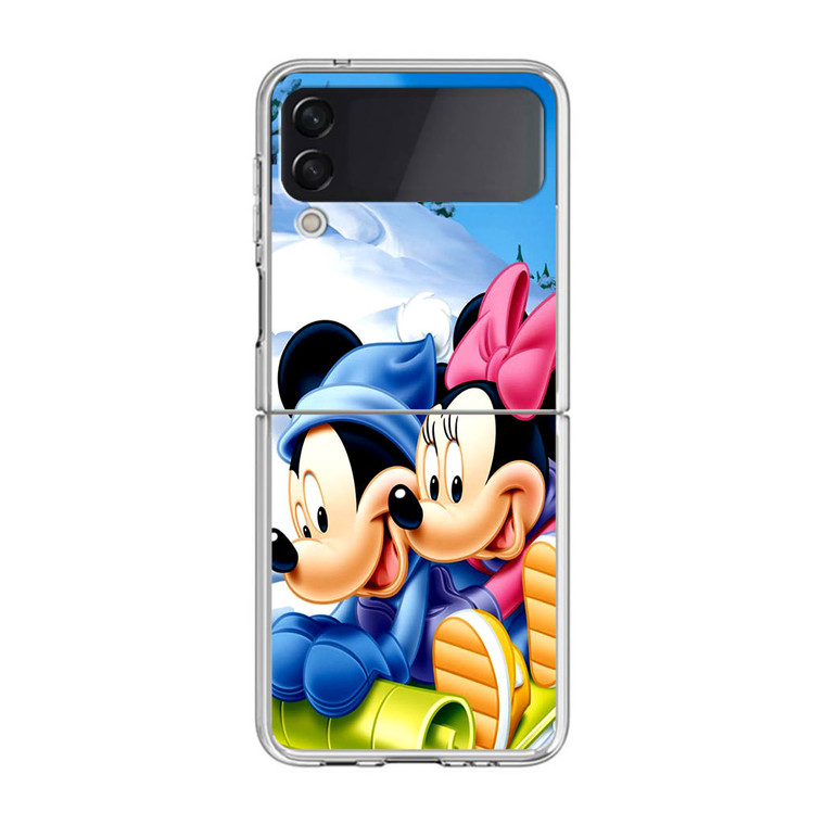 Mickey Mouse and Minnie Mouse Samsung Galaxy Z Flip3 Case