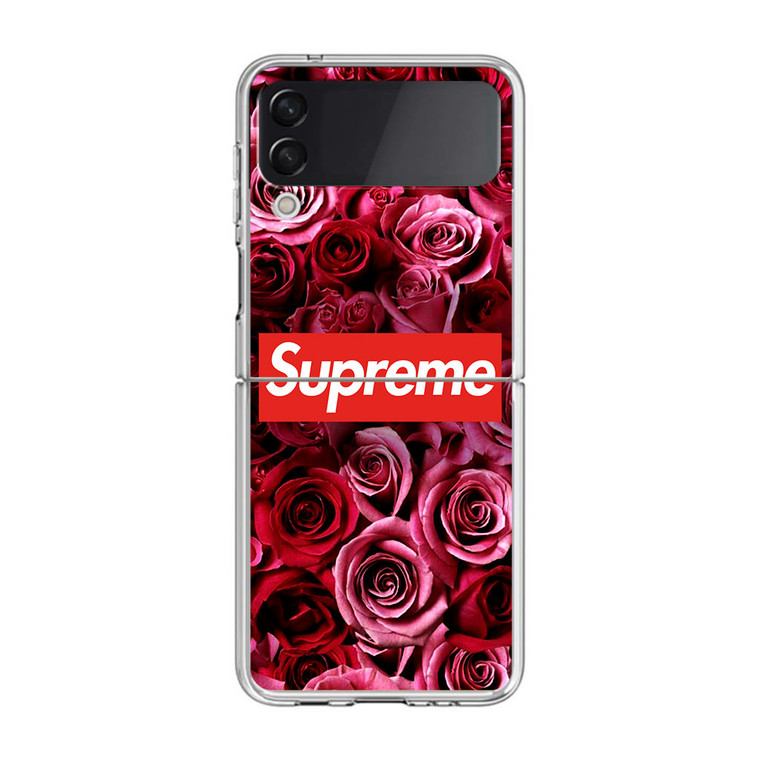 Supreme In Roses Samsung Galaxy Z Flip3 Case