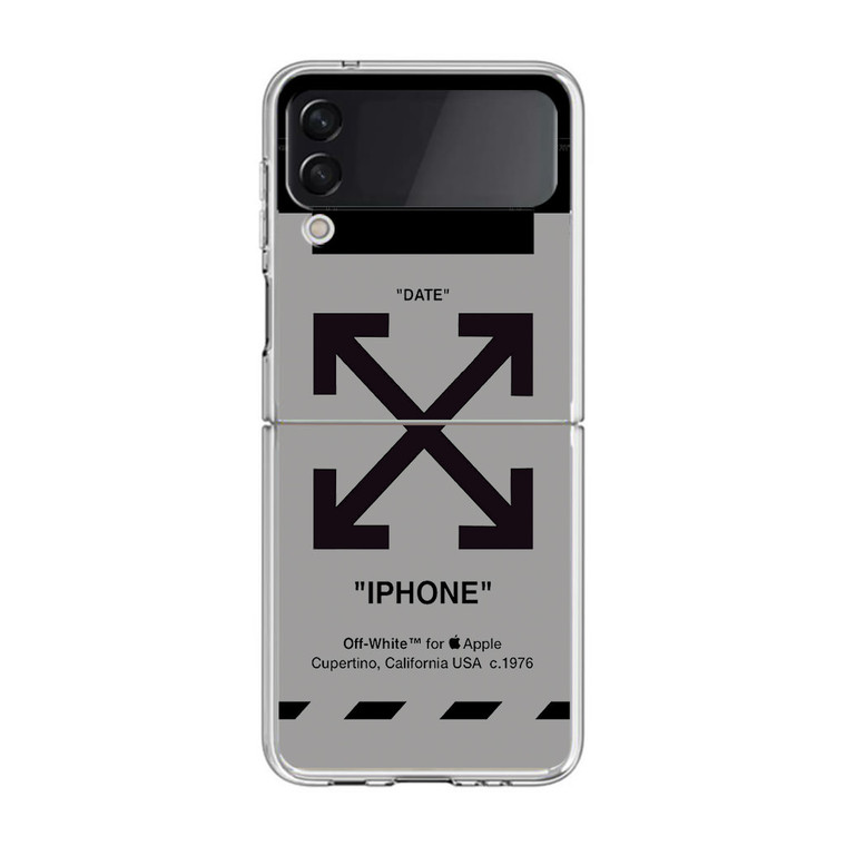 OW X Apple Transparent Samsung Galaxy Z Flip3 Case