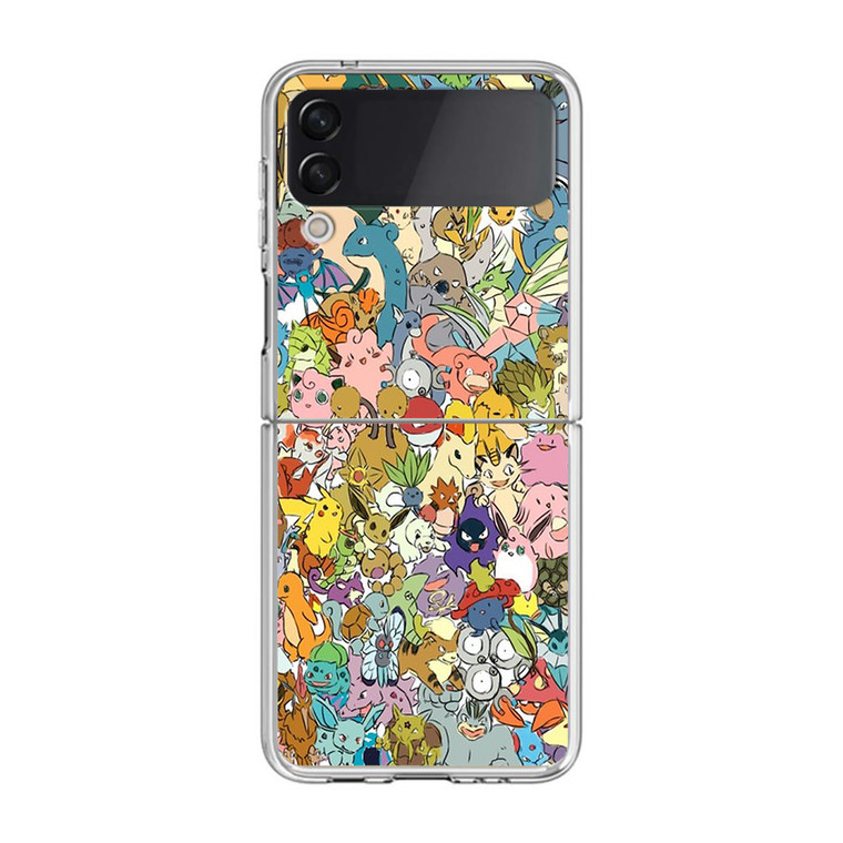 All Pokemon Characters Samsung Galaxy Z Flip3 Case