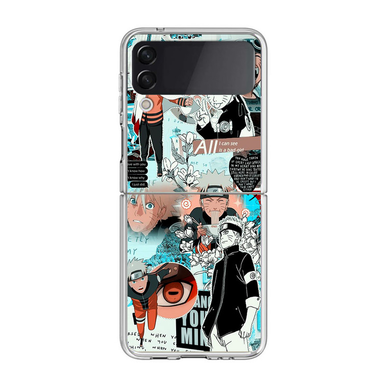 Naruto Collage Samsung Galaxy Z Flip3 Case