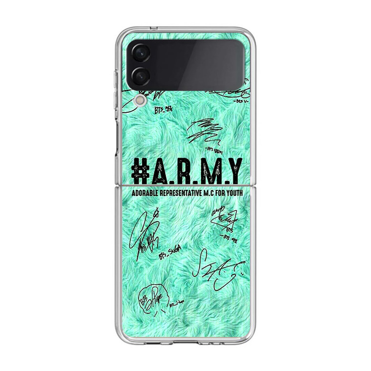 BTS Army Signature Samsung Galaxy Z Flip3 Case