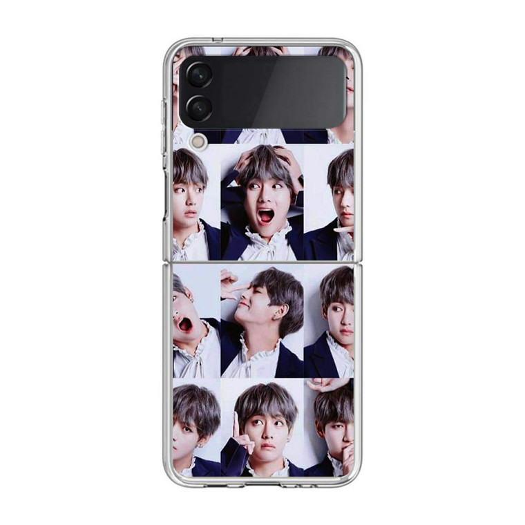 Kim Tae Hyung Collage Samsung Galaxy Z Flip3 Case