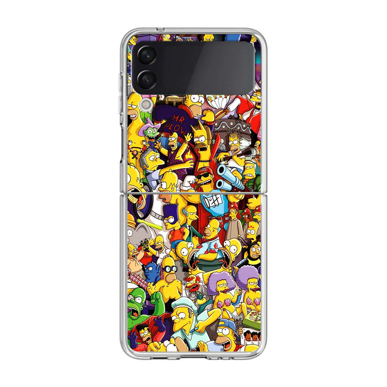 The Simpsons Characters Samsung Galaxy Z Flip3 Case