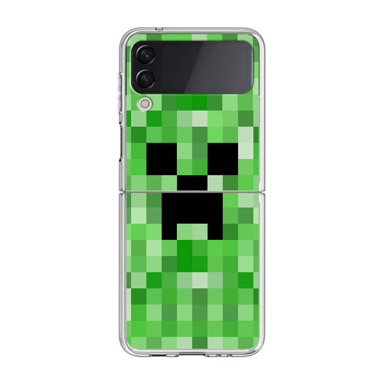 Minecraft Creeper Samsung Galaxy Z Flip3 Case