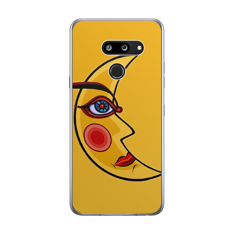 Yellow Moon Face LG G8 ThinQ Case