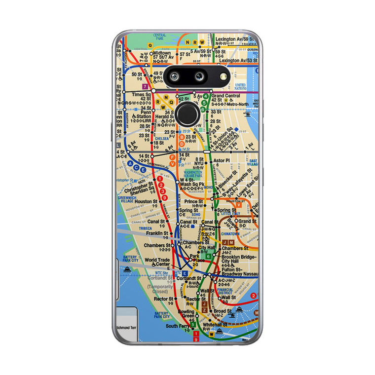 NYC Subway Map LG G8 ThinQ Case