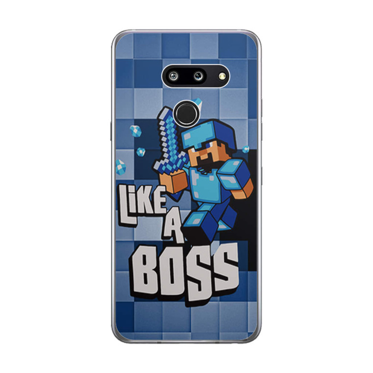 Blue Minecraft LG G8 ThinQ Case
