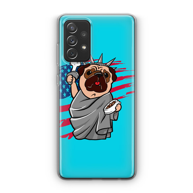 4th of July, Independence day Pug Samsung Galaxy A23 5G Case