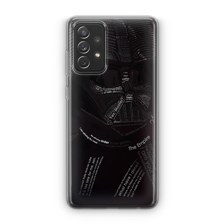 Star Wars Darth Vader Typography Samsung Galaxy A23 5G Case