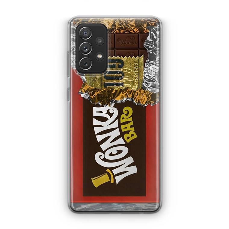 Wonka Chocolate Bar With Golden Ticket Samsung Galaxy A23 5G Case