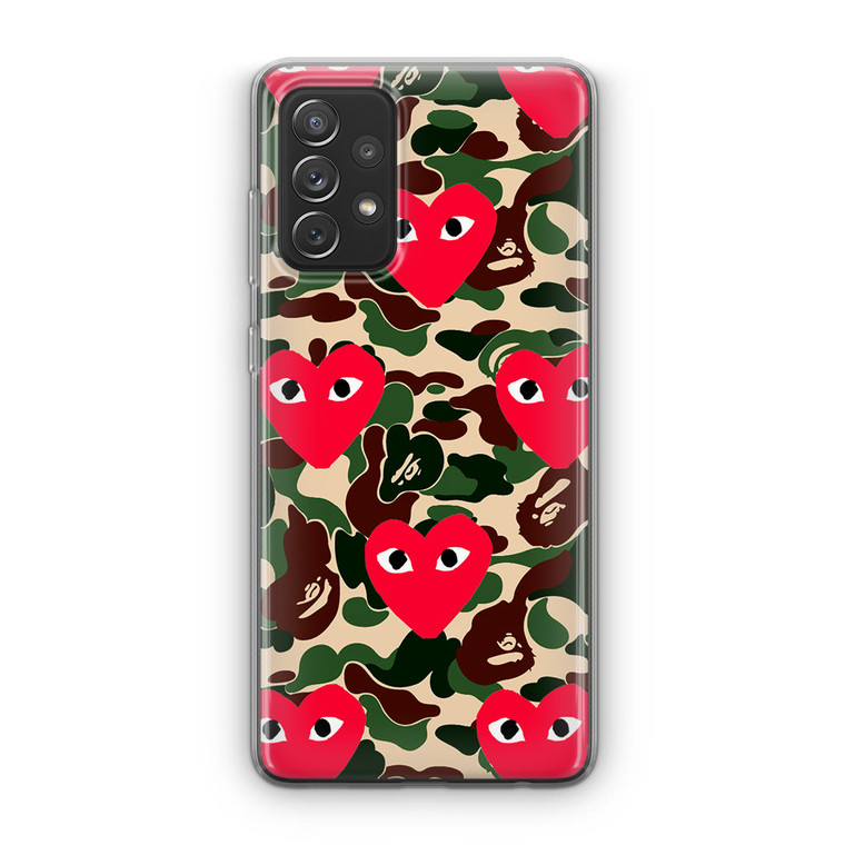 Bape x Comme Des Garcon Camo Samsung Galaxy A23 5G Case