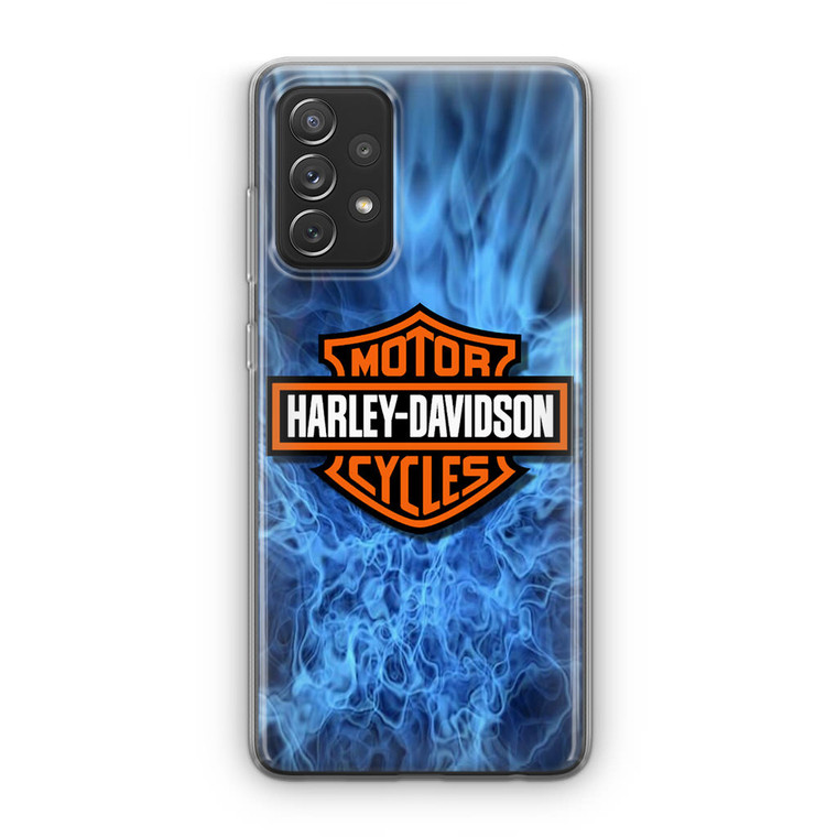 Harley Davidson Blue Flame Samsung Galaxy A23 5G Case