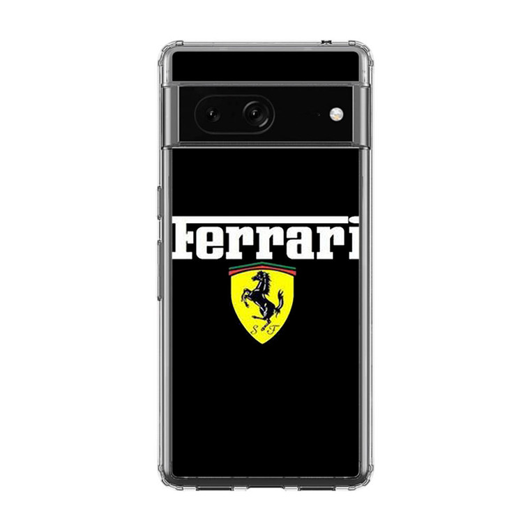 Ferrari Black Logo Google Pixel 7 Case