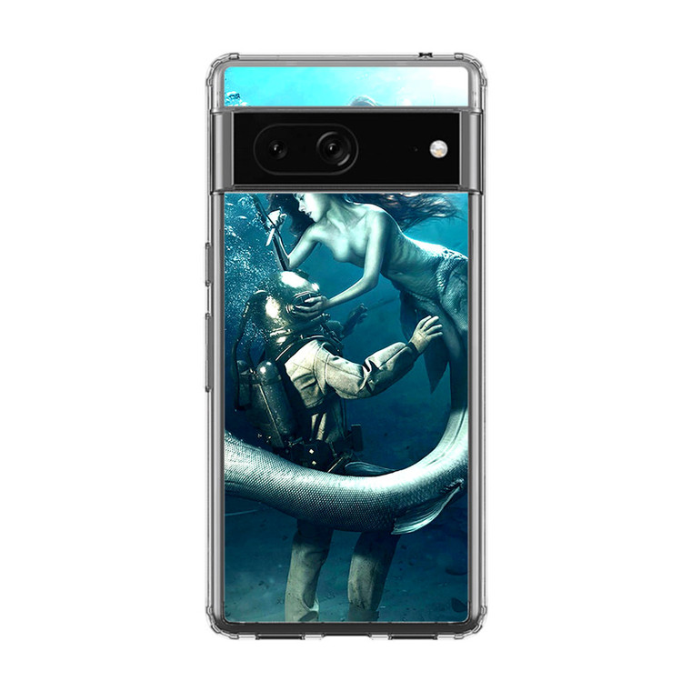 Diver and The Mermaid Google Pixel 7 Case