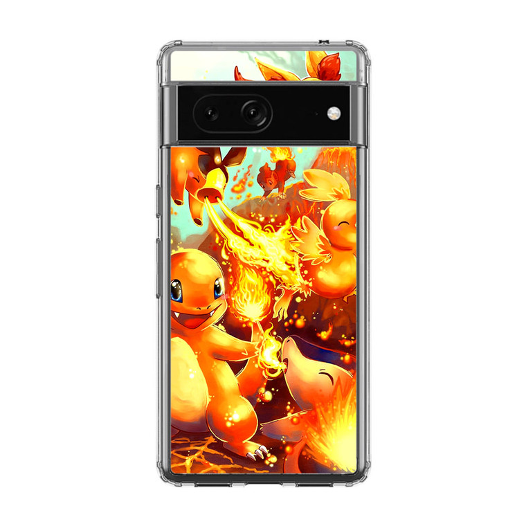 Pokemon Fire Starter Google Pixel 7 Case