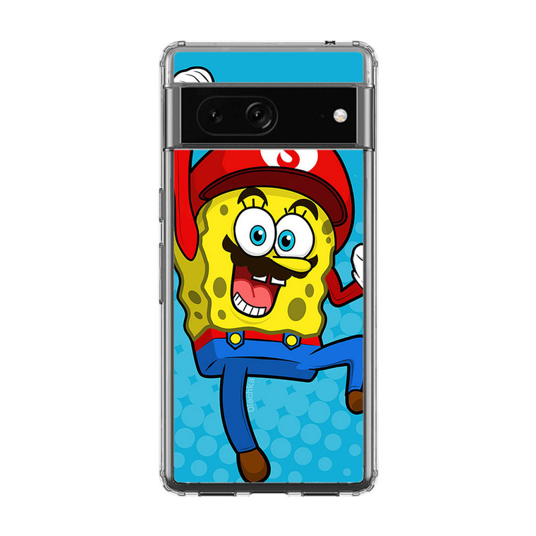 Spongebob Super Mario Google Pixel 7 Case