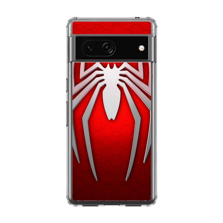 Spiderman Logo Red White Google Pixel 7 Case