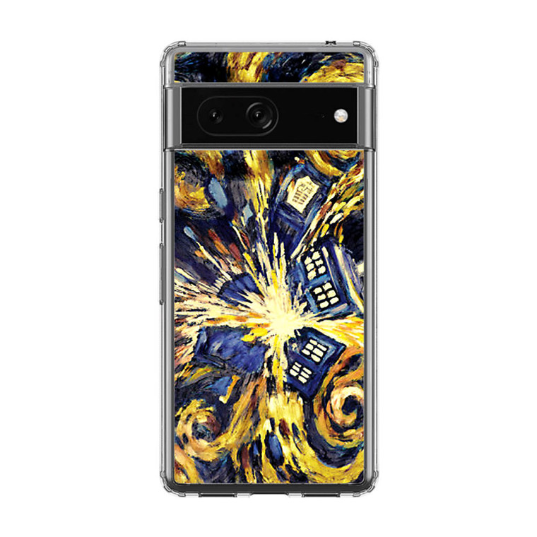 Doctor Who Exploded Tardis Van Gogh Google Pixel 7 Case