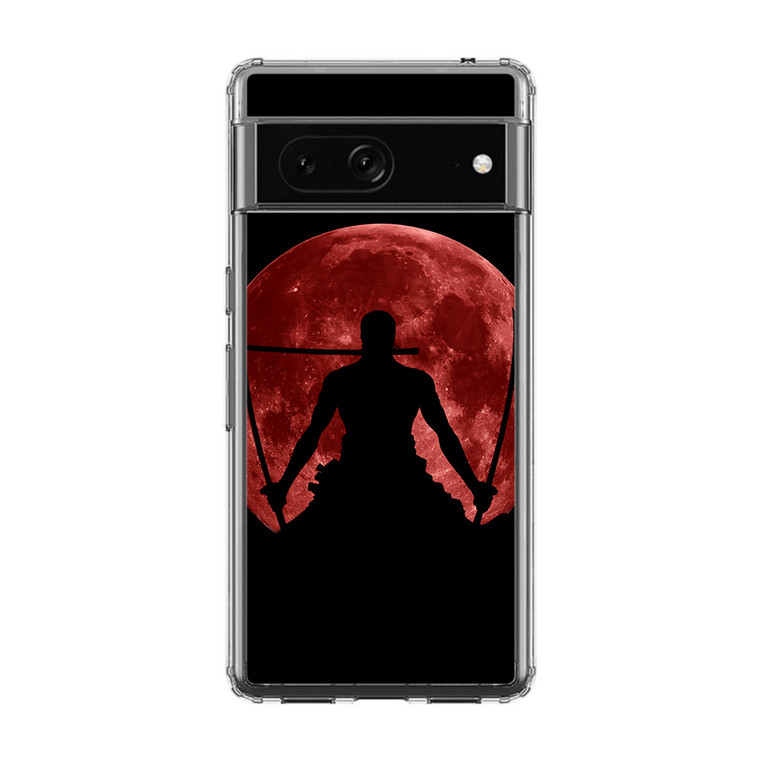 Silhouette Of Zoro In Santoryu Mode Google Pixel 7 Case