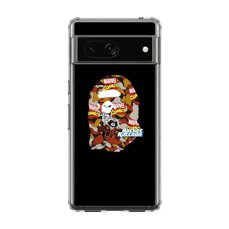 Marvel X Bape Rocket Raccon Google Pixel 7 Case