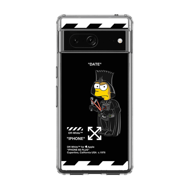 Bart Off White Darth Vader Mode Google Pixel 7 Case