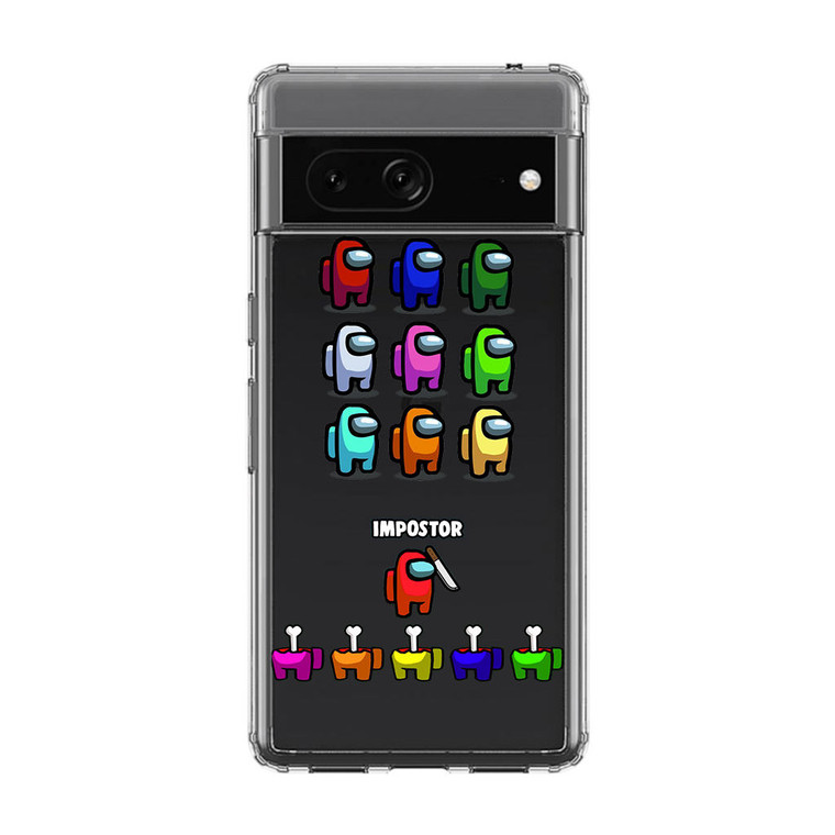 Among us Transparent Google Pixel 7 Case