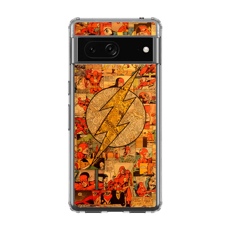 Flash Superhero Logo DC Comics Collage Google Pixel 7 Case