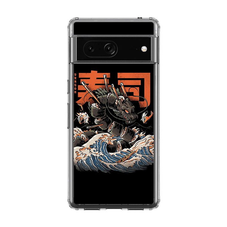 The Black Sushi Dragon Google Pixel 7 Case