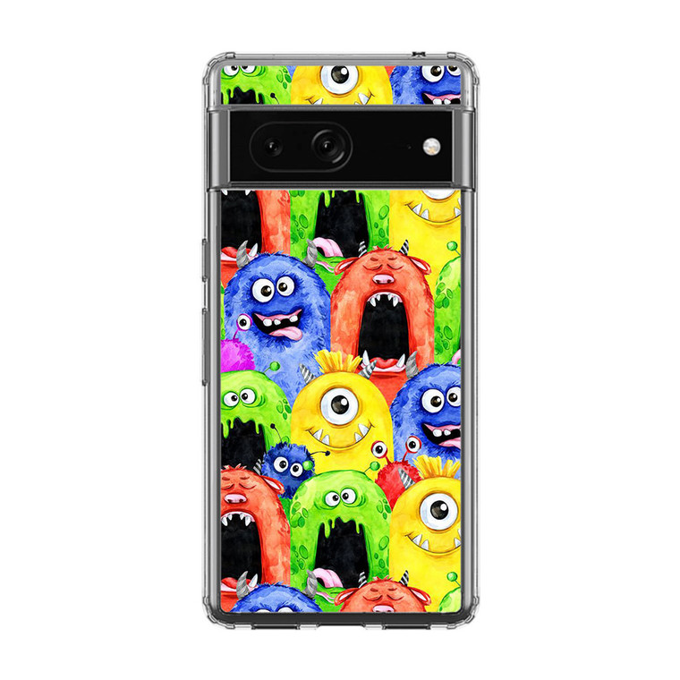 Monster Watercolor art Google Pixel 7 Case