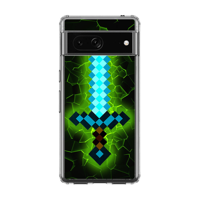 Minecraft Diamond Sword Google Pixel 7 Case