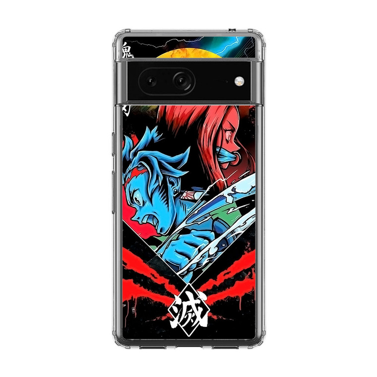 Tanjiro and Nezuko Google Pixel 7 Case