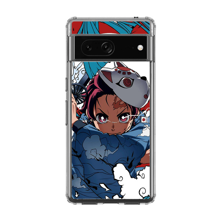 Tanjro Demon Slayer Fox Mask Google Pixel 7 Case