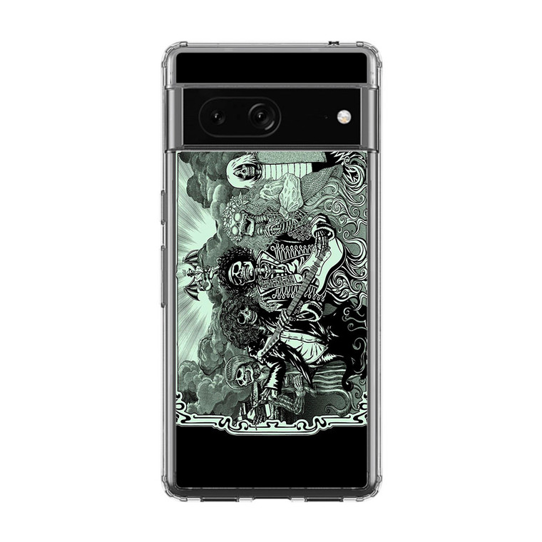 Jimi Hendrix, Kurt Cobain, Jim Morrison, Janis Joplin Google Pixel 7 Pro Case