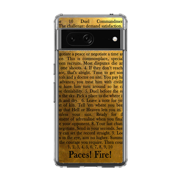 Hamilton Ten Duel Commandments Lyrics Google Pixel 7 Pro Case