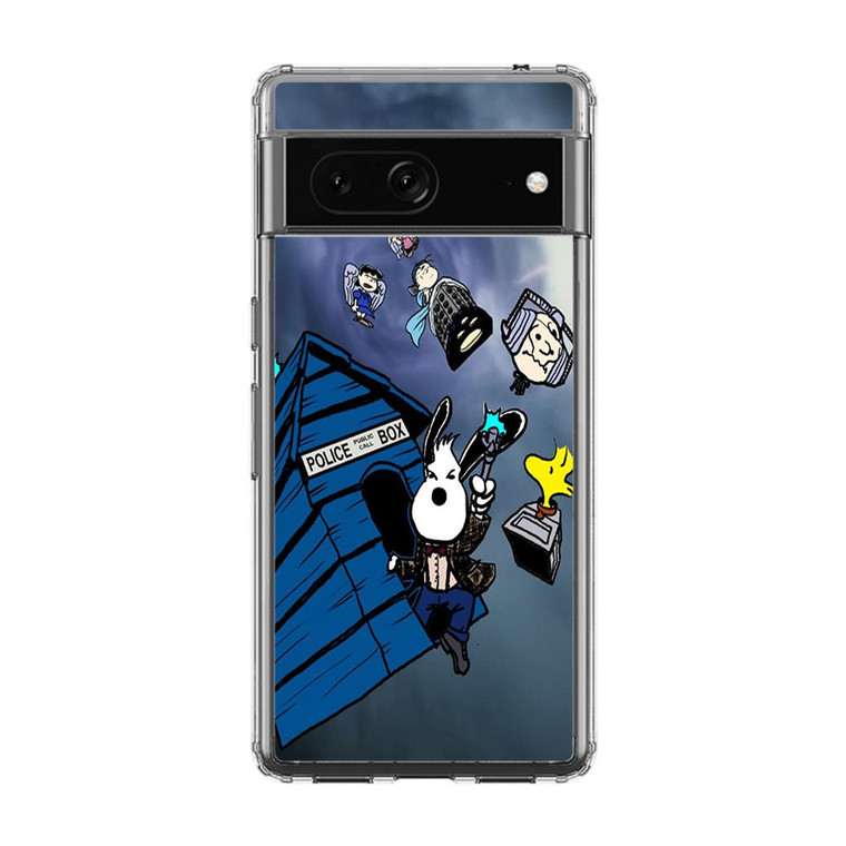 Snoopy Tardis Dr Who Google Pixel 7 Pro Case