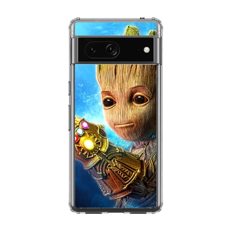 Baby Groot Using the Knob of Infinity Google Pixel 7 Pro Case