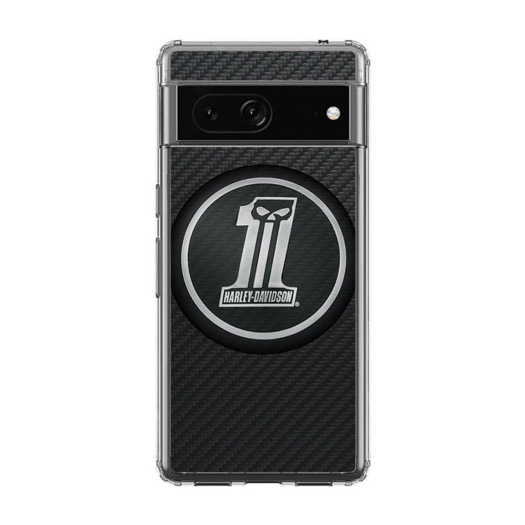 Harley Davidson Custom Dark Logo Carbon Google Pixel 7 Pro Case