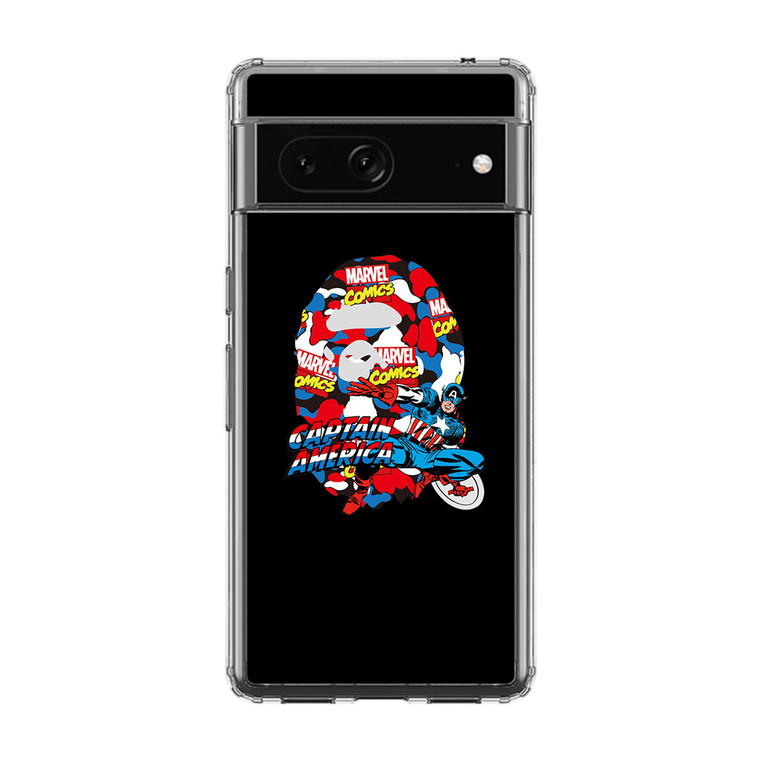 Marvel X Bape Captain America Google Pixel 7 Pro Case