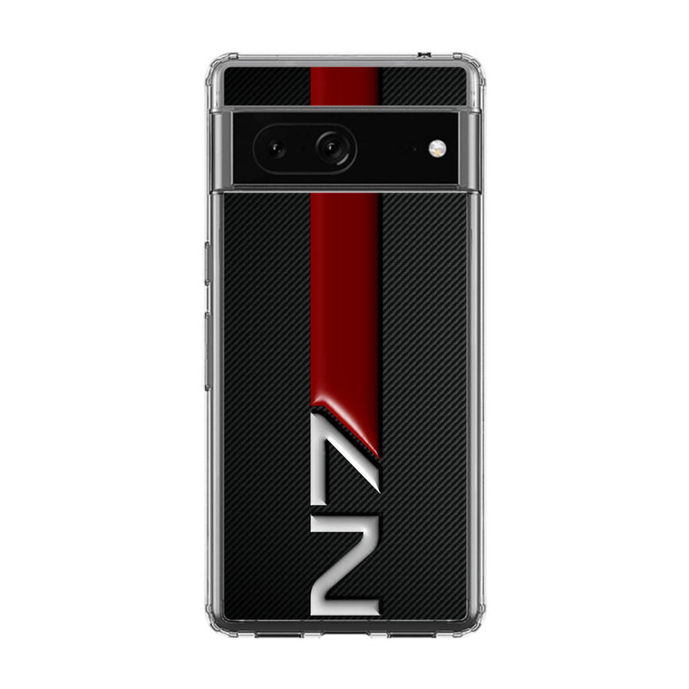 Mass Effect N7 Logo Carbon Google Pixel 7 Pro Case