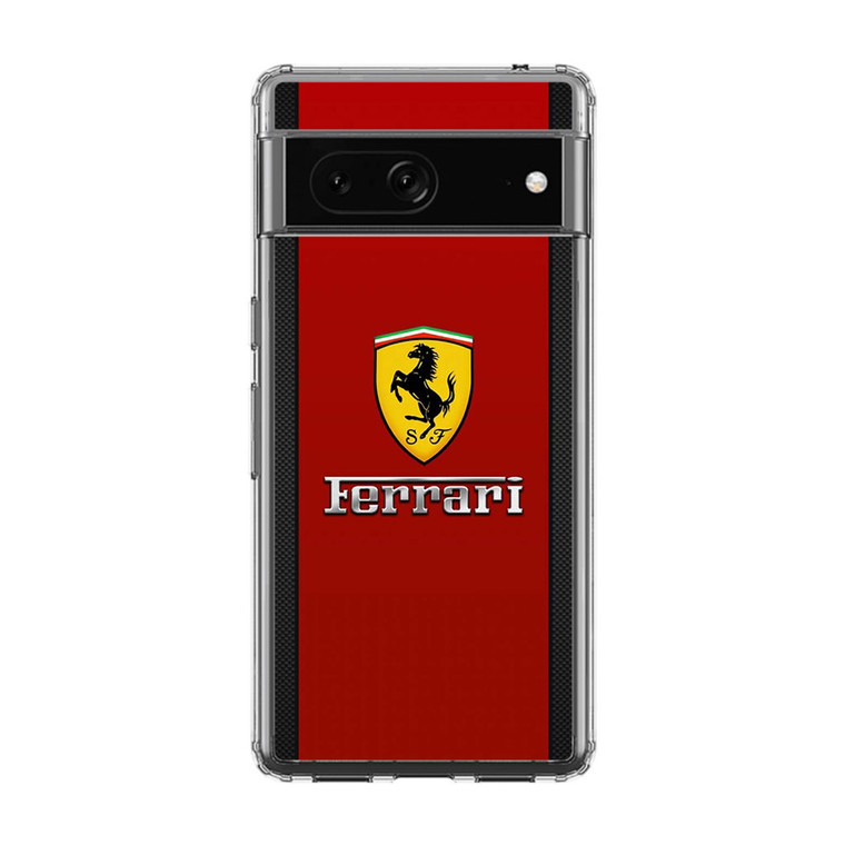 Ferrari Logo Red Carbon Google Pixel 7 Pro Case