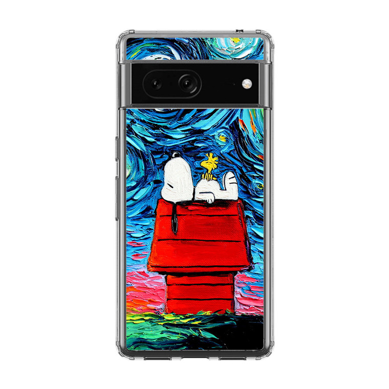 Snoopy Starry Night Van Gogh Google Pixel 7 Pro Case