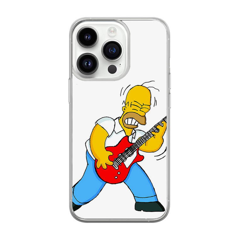 Homer Simpson Guitar iPhone 14 Pro Case