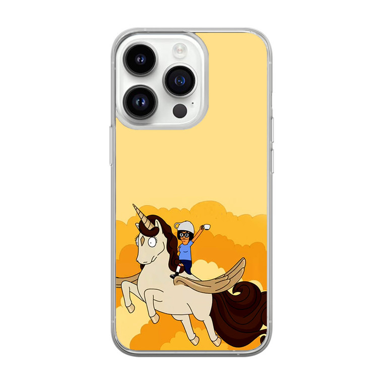 Tina Belcher and Unicorn iPhone 14 Pro Case