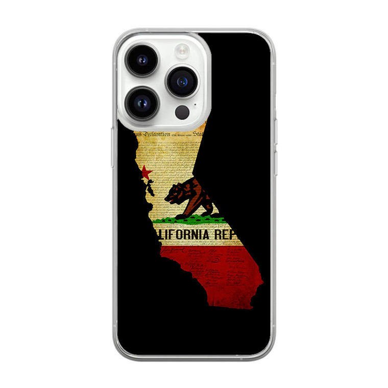 California State Grunge iPhone 14 Pro Case