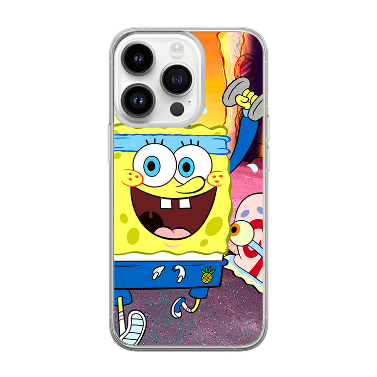 Racing SpongeBob iPhone 14 Pro Case